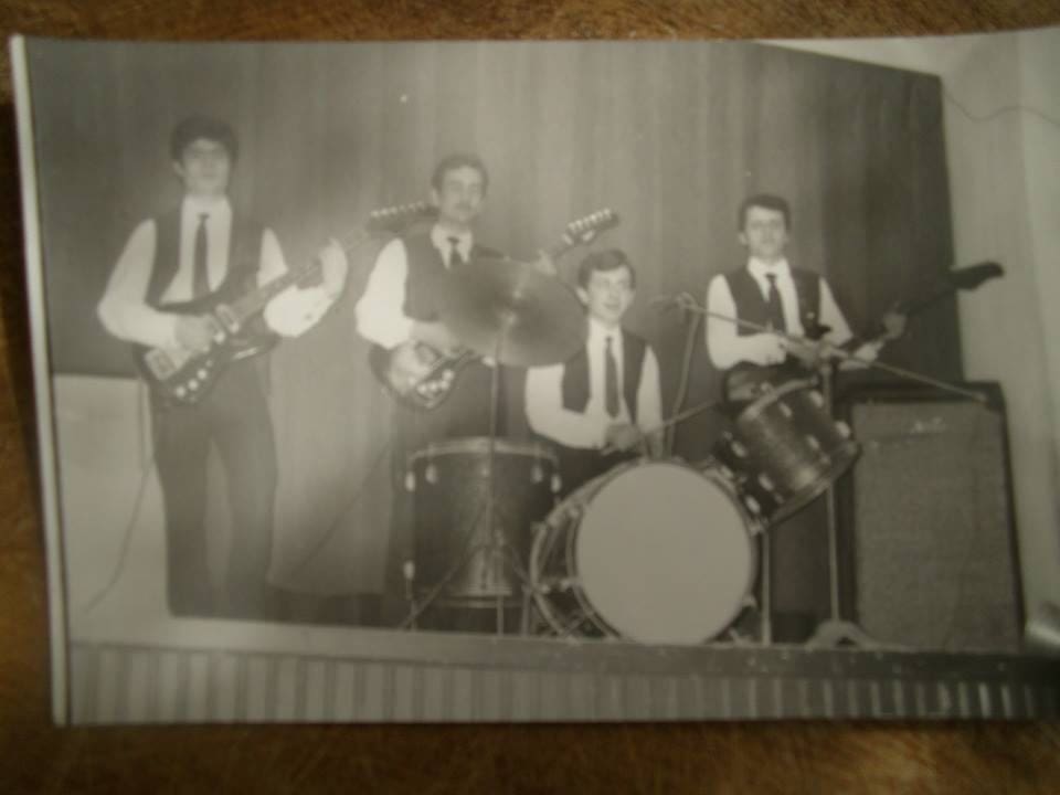 Vikentios Ntizoglou with the band