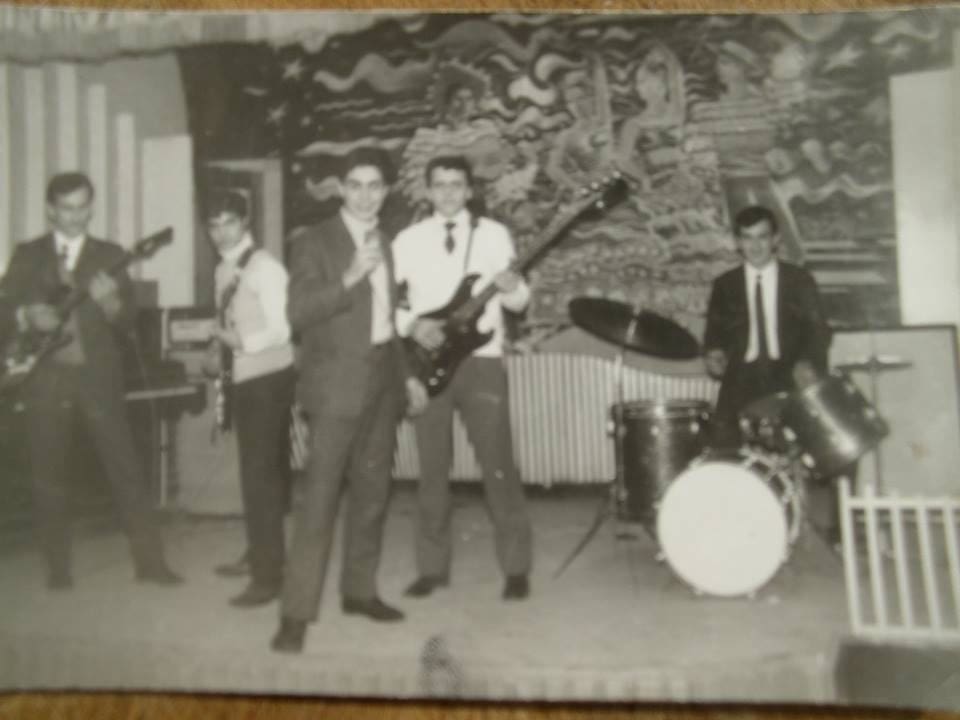 Vikentios Ntizoglou with the band